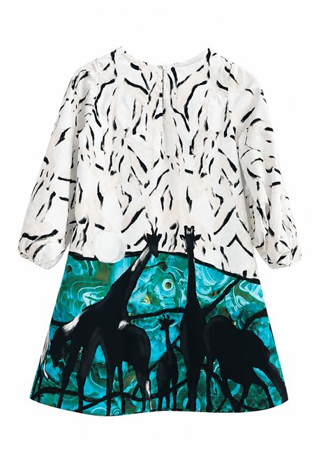 Abito con stampa animalier STELLA JEAN KIDS | SJA606G001